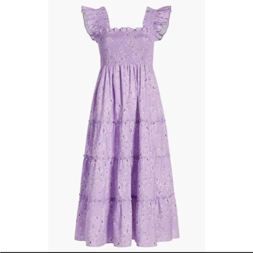 Hill House Nap Dress x Bridgerton Ellie Purple Floral Nap Dress M
